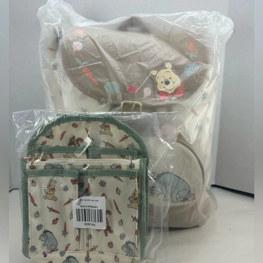 Disney Winnie The Pooh Veggies Allover Print Mini Backpack & Organizer Exclusive
